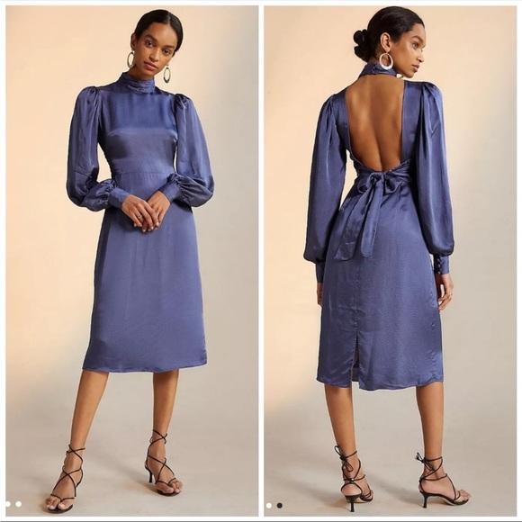 Anthropologie Dresses & Skirts - Anthropologie - Open-Back Midi Dress Hutch Size 2